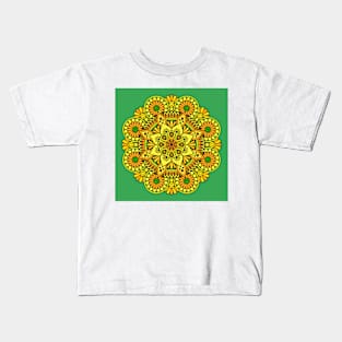 Floral Mandalas 211 (Style:1) Kids T-Shirt